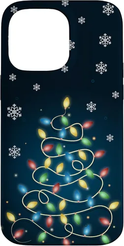 Vista 21 de Christmas Lights ICY Crystals Theme Snowflake Case for iPhone 17