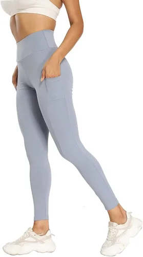 Vista 3 de with Pocket Women High Trousers Waist Straight for Yoga Pilates Trousers Sports Leg Flared High Waist Yoga Pants