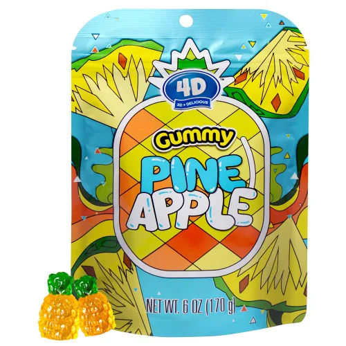 Vista 22 de Dulces de gomita 4D de sirena Amos, sabor a frambuesa azul, paquete de Navidad de 9 onzas envueltos individualmente para compartir, mini paquetes