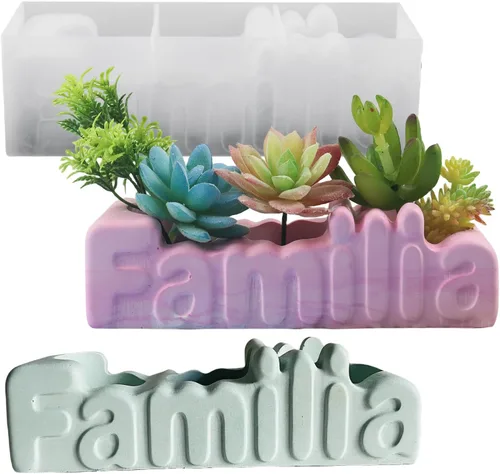 Vista 11 de Moldes de silicona de resina de búho para macetas de flores, moldes de macetas de cerámica y arcilla, molde de plantador de silicona para macetas
