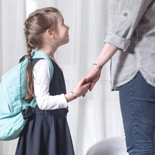 Vista 7 de KINGSIN Juego de pulseras para madre e hija para 2 pulseras de deseos de corazón a juego para mamá e hija