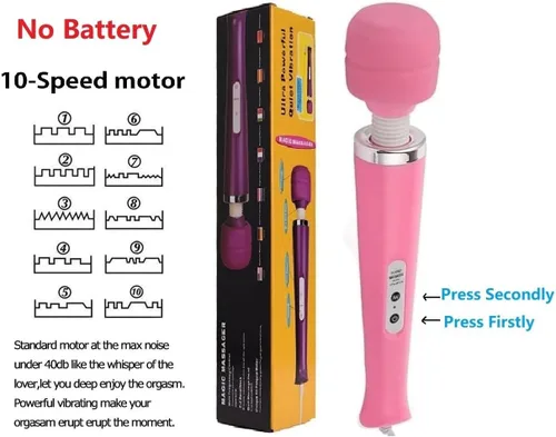 Vista 4 de Masajeador vibratorio eléctrico de mano para mujer, para recuperación deportiva, dolor ACH, hombro, cuello, piernas, mano, masajeador de pies