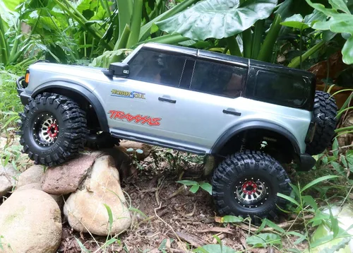 Vista 5 de HOBBYSOUL 2 unidades RC 1.9 Mud Slingers neumáticos suaves pegajosos 4.724 in de alto para 1/10 Mud Rock Crawler Traxxas TRX4 / Axial SCX10 90047