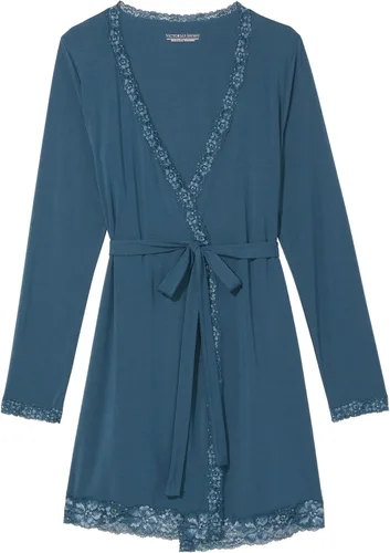 Vista 3 de Victoria's Secret Bata modal con ribete de encaje, ropa de dormir para mujer (XS-XXL)