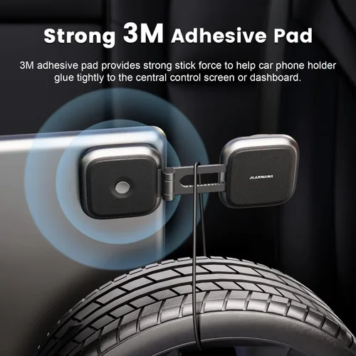 Vista 6 de Soporte para teléfono de Tesla modelo 3 modelo Y, diseño magnético fuerte para soporte de teléfono de montaje en coche MagSafe para monitor
