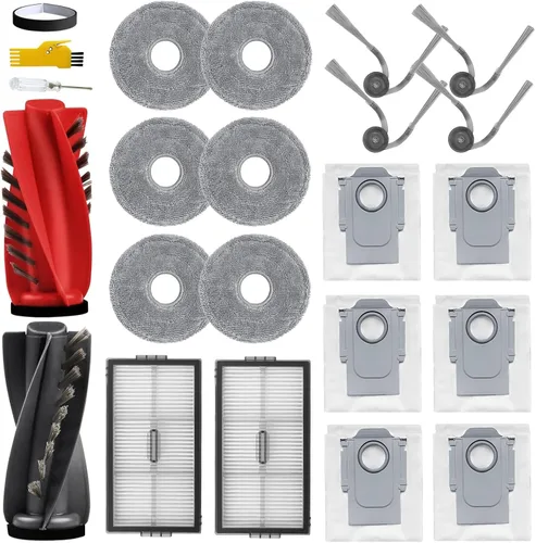 Vista 4 de Kit de accesorios para Roborock S5 S6 S50 E25 E20 E35 Xiaomi Mi Robot Xiaomi Mijia Piezas de repuesto de vacío robótico Cepillo principal y cepillo
