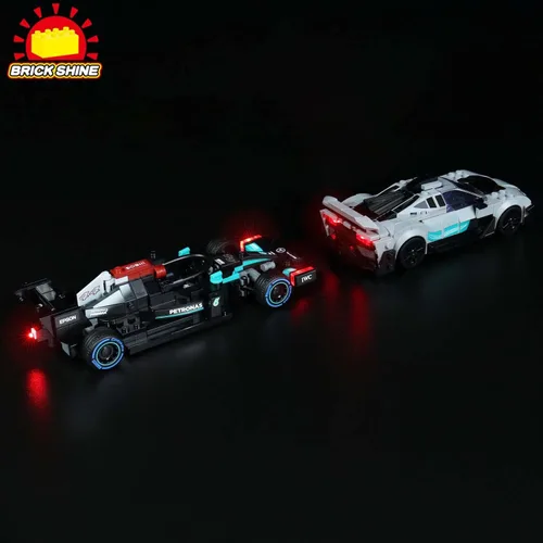 Vista 5 de Kit de luces para Lego Speed Champions Mercedes AMG 76909 (Lego Set no incluido) (Classic)