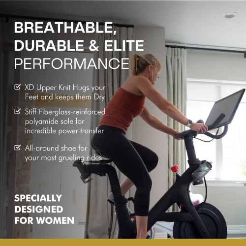 Vista 2 de Tommaso Pista - Zapatos de ciclismo para mujer, zapatos de ciclismo Peloton para mujer, zapatos de ciclismo de interior, zapatos de ciclismo Delta