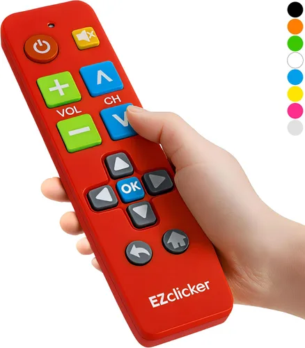 Vista 12 de EZclicker Control remoto universal de TV con botón grande (negro) Simple fácil de usar, ideal para personas mayores, funciona con las principales