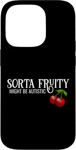 Vista 17 de Sorta Fruity Autistic Bisexual Queer Lesbian Autism Cherry Case for iPhone 16