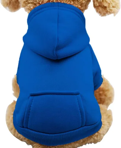 Vista 10 de Jecikelon Sudadera con capucha para perro de invierno con bolsillos, ropa cálida para perros pequeños, abrigo de Chihuahua, ropa de cachorro y gato