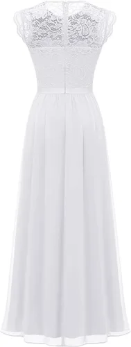 Vista 14 de Dressystar - Vestido de dama de honor, sin mangas, con cuello en V, para fiesta de boda