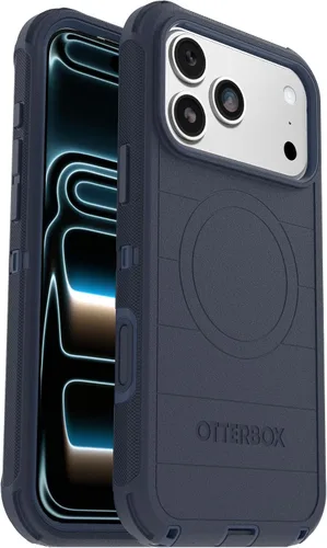 Vista 3 de OtterBox Funda para iPhone 17 Pro Max Defender Pro Series - Blue Sentiment - Funda para iPhone resistente, resistente y duradera, se ajusta a
