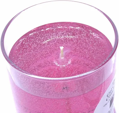 Vista 2 de Plumeria - Aceite mineral perfumado a base de hasta 120 horas de 8 onzas, tarro decorativo que se quema limpio e incluso por The Gel Candle Company