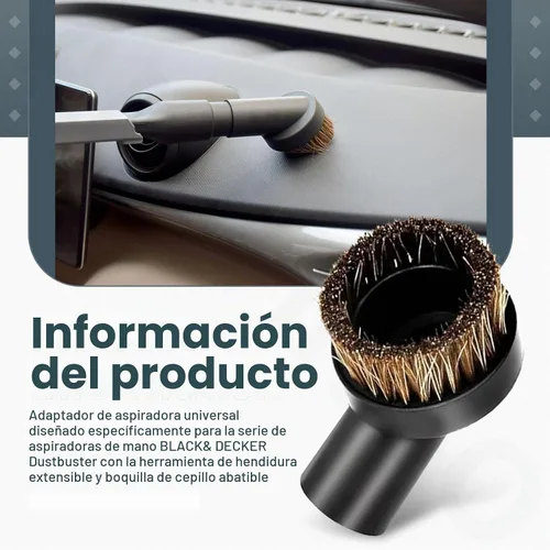 Vista 4 de Kit de adaptador universal de accesorios – Herramienta extensible para hendiduras, accesorios compatibles con BLACK+DECKER Dustbuster, se adapta a