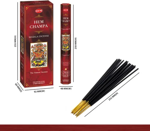 Vista 3 de HEM Champa Masala - Varitas de incienso