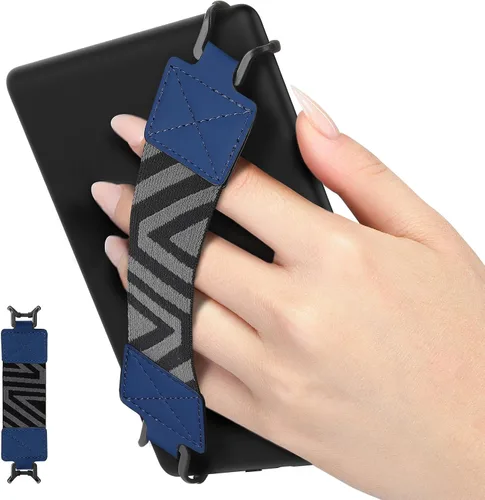 Vista 21 de MoKo Correa de mano de seguridad para tablet Kindle eReaderFire de 6 a 8 pulgadas, Kindle/Kobo/Voyaga/Lenovo/Sony E-Book Tablet, correa de mano