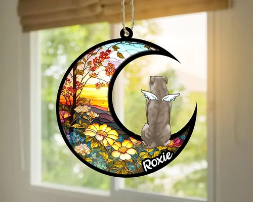 Vista 74 de LOVELYPOD Adorno de Navidad personalizado para perro Basset Hound (marrón) Basset Hound (marrón) adorno para atrapasoles de perro, razas de perros