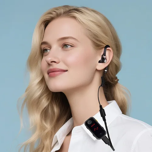 Vista 3 de Super Mini Walkie Talkies Pro con impermeable, radio bidireccional con auriculares para adultos, al aire libre, senderismo, béisbol, restaurante