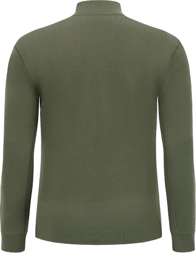 Vista 2 de Lichenland Camisas de camuflaje para hombre, 100% lana merina, capa base de caza
