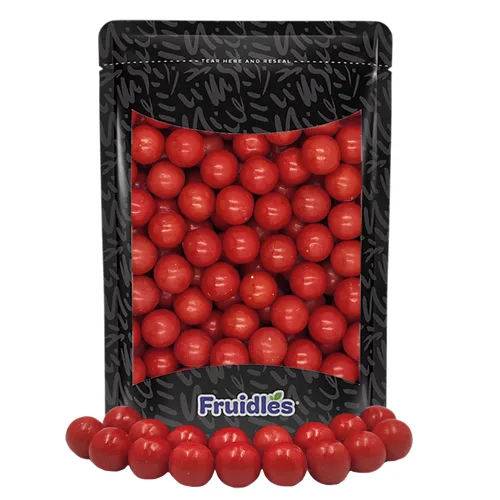 Vista 6 de Half Pound Fruidles - Bolas de goma de mascar muy rellenas de cereza con sabor a frutas, golosinas de bufé de dulces, repuestos