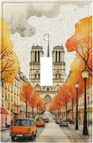 Vista 74 de Cubiertas de Interruptor de Luz Artísticas Decorativas Boho Figura Abstracta Interruptor de Pared Único Placa de Interruptor Decorativo Placa