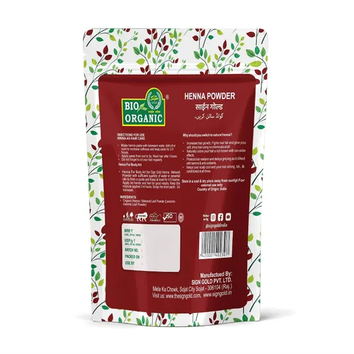 Vista 7 de Polvo de henna para tinte para el cabello Lawsonia Inermis Polvo Mehndi Cinco desplazados Natural y crudo (10.11 onzas - 0.8 libras)