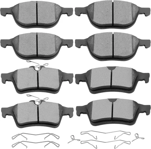 Vista 19 de SCITOO Juego de pastillas de freno de disco delanteras y traseras de cerámica para Ford Explorer 1995-2001, 1998-2002 para Ford Ranger, 1997-2001