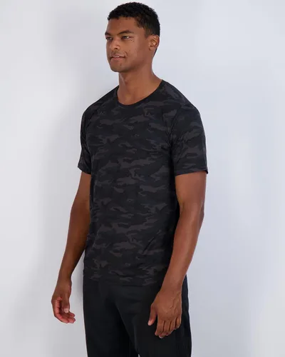 Vista 3 de Paquete de 5unidades camiseta deportiva Dry-Fit para hombre que disipa la humedad, de cuello redondo