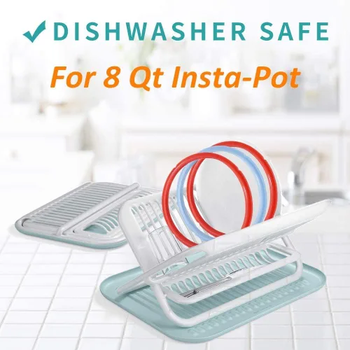 Vista 4 de Seal for Instant Pot - Anillo de sellado de silicona para olla a presión de 8 cuartos de galón, silicona de grado alimenticio para InstaPot de 8