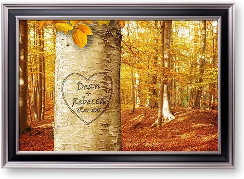 Vista 155 de A&T ARTWORK Love on Beach - Impresión fotográfica personalizada, incluye nombres y la fecha, regalo único para el aniversario de boda. Alfombrillas