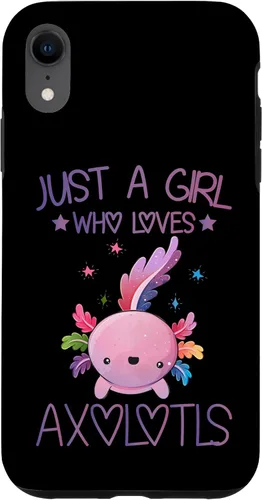 Vista 25 de Just A Girl Who Loves Axolotls Lover Gifts Kawaii Axolotls Case for iPhone 17