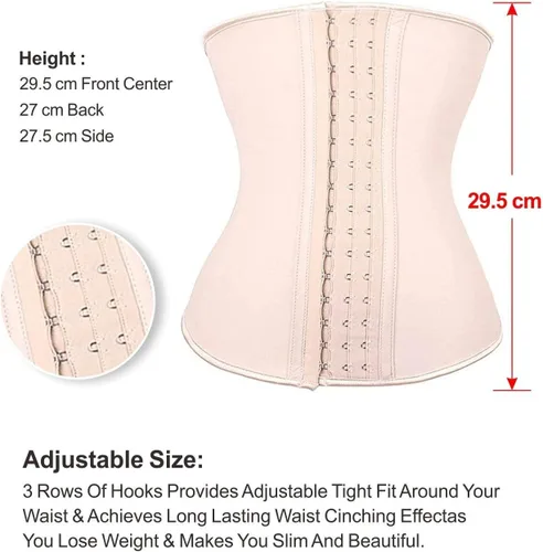 Vista 4 de YIANNA Underbust Corsé deportivo modelador de figura de látex para mujer