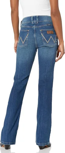 Vista 2 de Wrangler Pantalones de mezclilla retro Mae de tiro medio para mujer