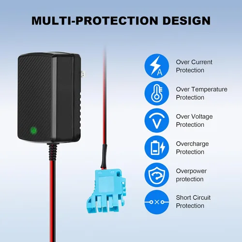 Vista 7 de Reemplazo del cargador de batería de 12V compatible con Peg Perego