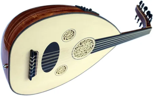 Vista 4 de Etapa de Oud Eléctrica Profesional Turca HSO-302E Instrumento Musical de Cuerda Oud Ud Aoud