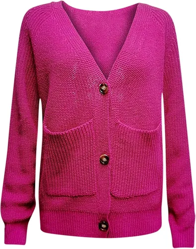 Vista 4 de Chaqueta de manga larga para el hogar, chaqueta tipo túnica de otoño para mujer, ajuste cómodo, bolsillo grueso, cuello en V