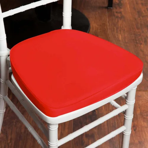 Vista 18 de Efavormart Cojín de 2" de espesor para silla Chiavari en negro, cojín de asiento de espuma con efecto memoria con lazos y funda extraíble