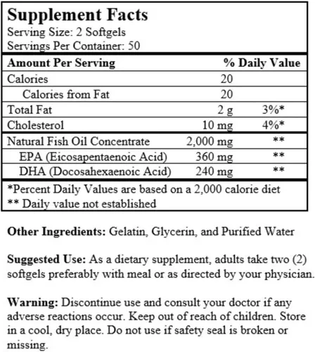 Vista 7 de Aceite de pescado Omega-3 de Alaska 1000 mg cápsulas blandas – capturado en la naturaleza, purificado y de origen sostenible – rico en EPA y DHA