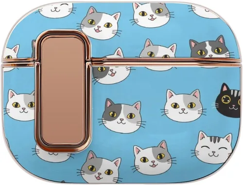 Vista 15 de Funda para auriculares compatible con Airpods Pro 2, funda de plástico, con bloqueo, protección a prueba de golpes