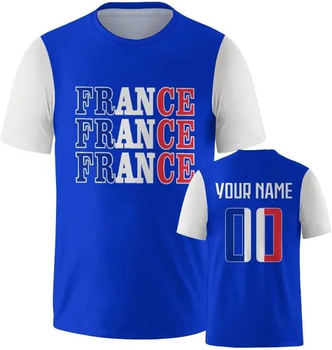 Vista 8 de Camisetas de fútbol nacionales personalizadas 2024 con diseño de fuentes, ropa personalizada con tus números de nombre para hombres, mujeres