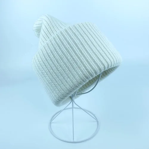 Vista 2 de PUGUANG Gorro de punto unisex para invierno, cálido, térmico, grueso, gorro de calavera