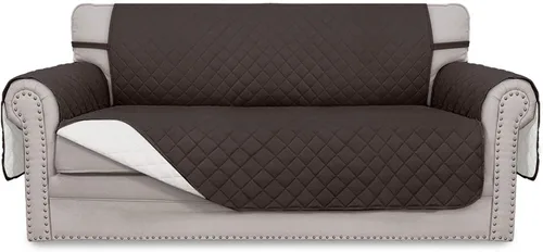Vista 249 de Easy-Going - Funda reversible para sofá, resistente al agua, con varillas de espuma y correas elásticas, protector de muebles para mascotas y perros