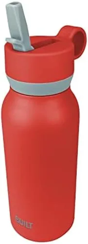 Vista 9 de Built Botella en cascada de 32oz con tapa de pajita de boca ancha y filtro rosa
