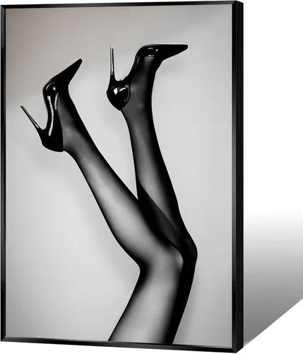 Vista 9 de FBKDVC Arte de Pared de Lienzo Vaquero Occidental Vintage Mujer con Botas de Vaquera Pósteres en Blanco y Negro Impresiones Estéticas Feministas