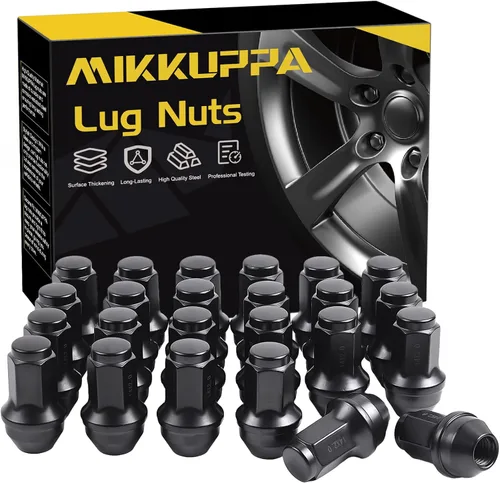 Vista 26 de MIKKUPPA 20 tuercas de llanta OEM 9/16-18, repuesto para Dodge Dakota 2006-2010, Durango 2004-2009, ruedas Ram 1500 Factory 2002-2010, asiento negro