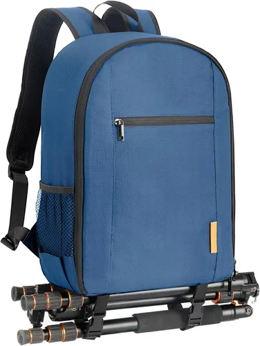 Vista 13 de TARION Mochila para cámara pequeña – Estuche profesional para fotografía DSLR con compartimento para laptop de 13 pulgadas y cubierta impermeable