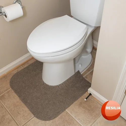 Vista 2 de RESILIA Alfombrillas universales redondeadas para entrenamiento para ir al baño – Alfombra de entrenamiento de inodoro súper absorbente para niños