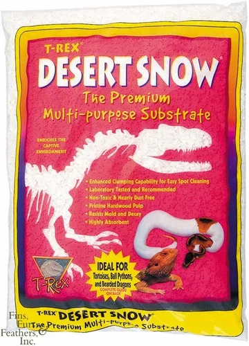 Vista 3 de T-Rex Ropa de cama de sustrato de terrario de reptiles - Desert Snow (2lb)