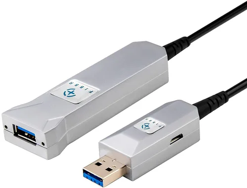 Vista 11 de Cable de extensión USB 3.0 de fibra óptica de 32.8 ft, cable USB largo macho a hembra, cable extensor de 5 Gbps de alta velocidad, para robot